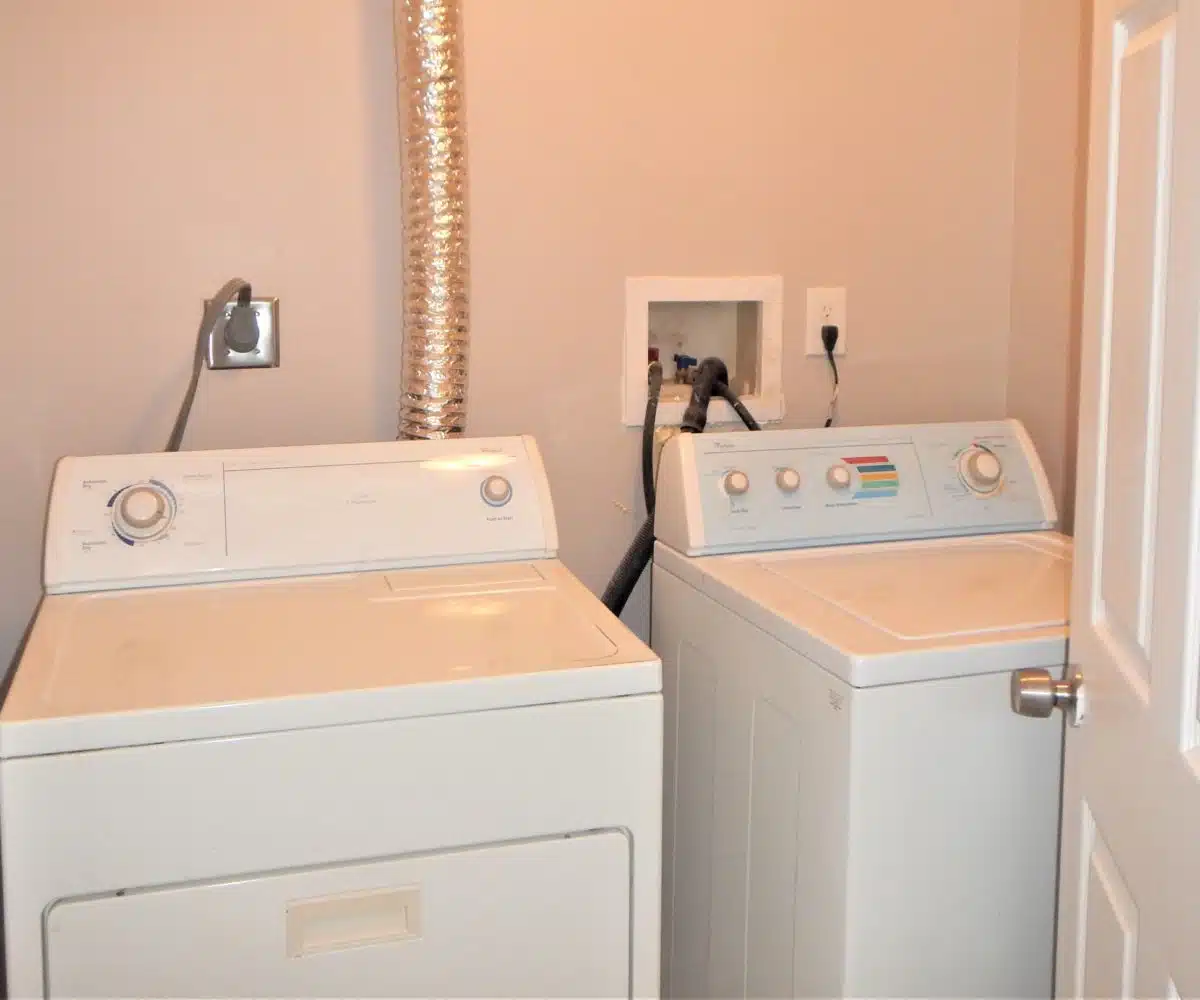 Roslyn Washer and Dryer in Closet.