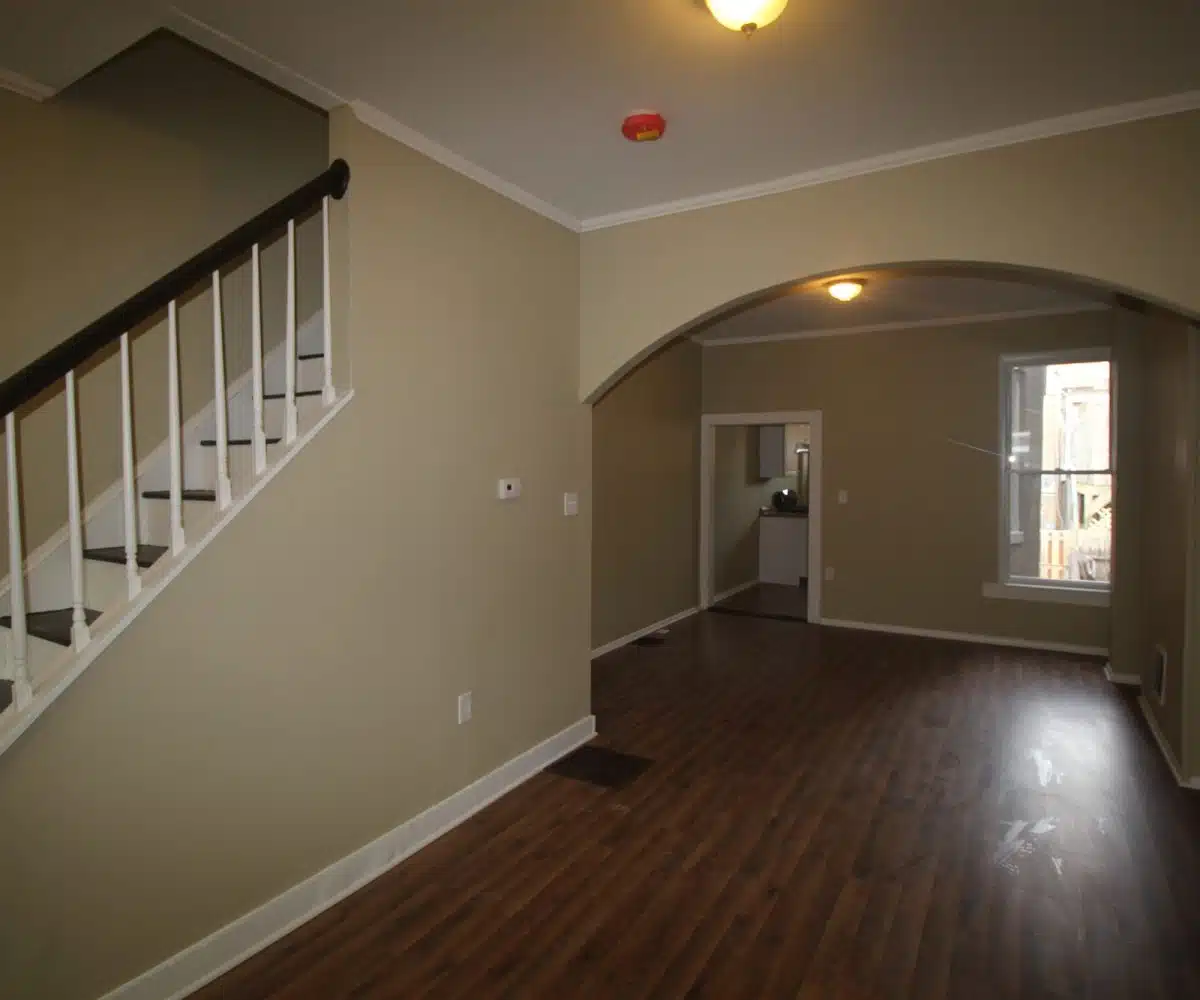 237 N Luzerne living room with hardwood floors.