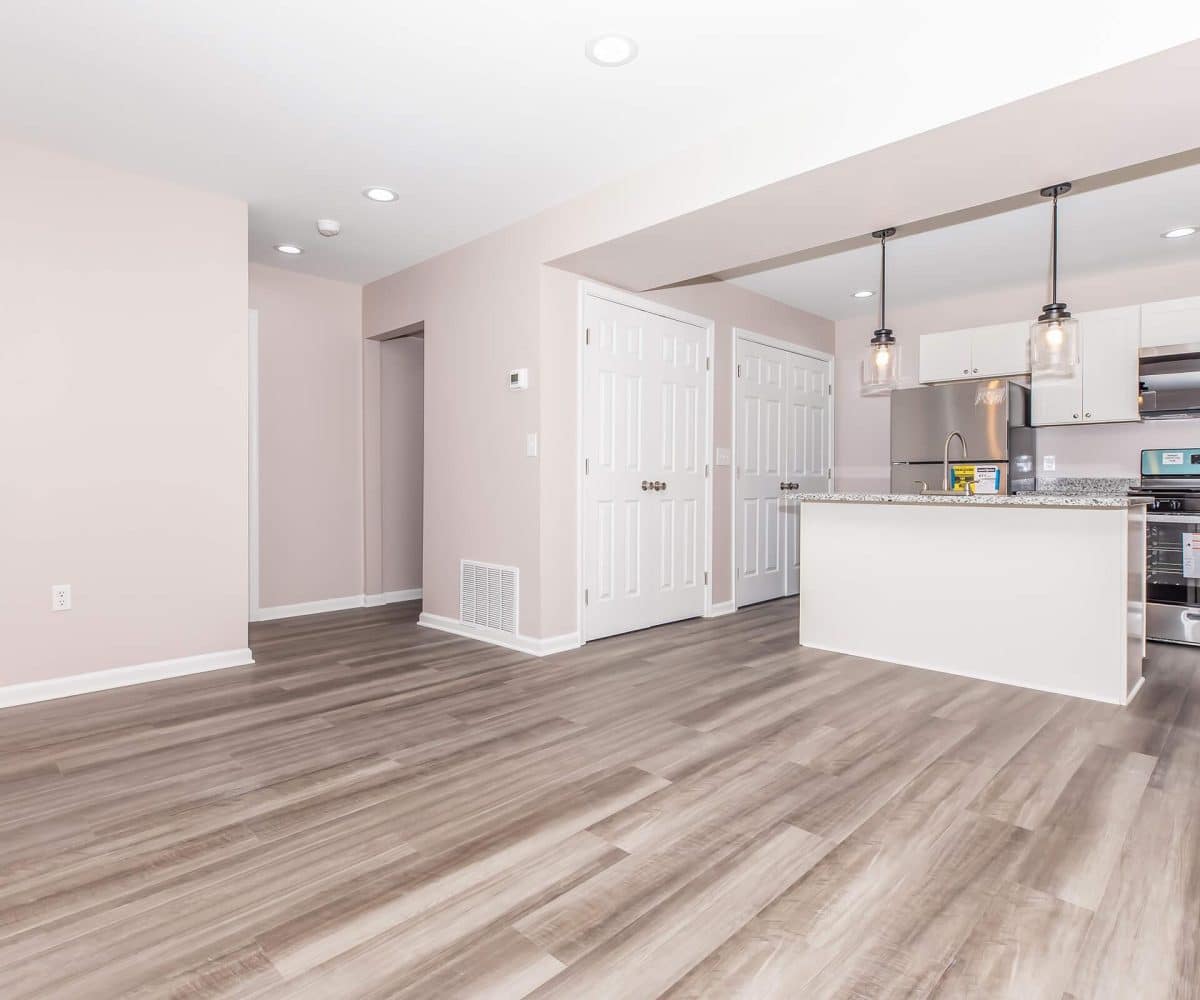 Park Raven open plan kitchen living room.