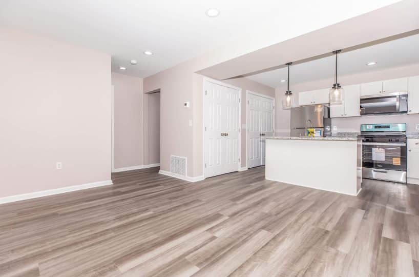 Park Raven open plan kitchen living room.