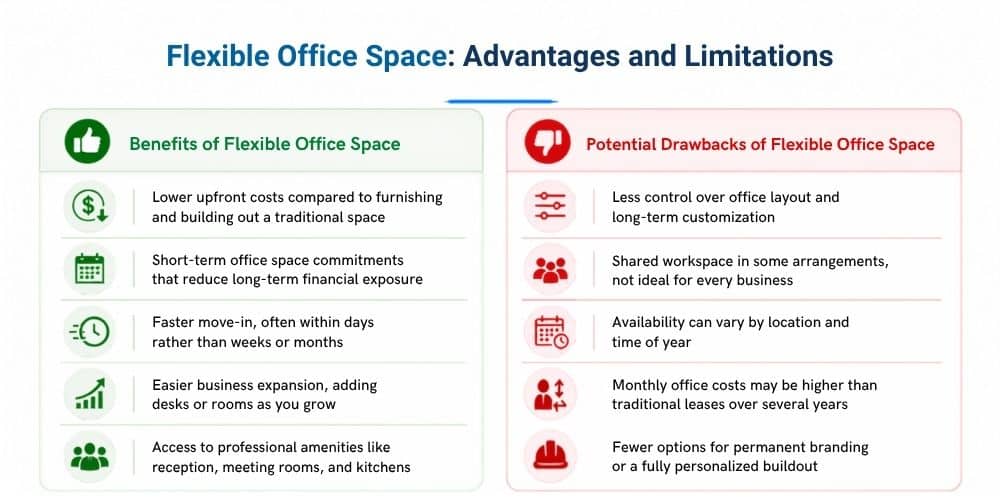 Flexible Office Space Advantages and Limitations