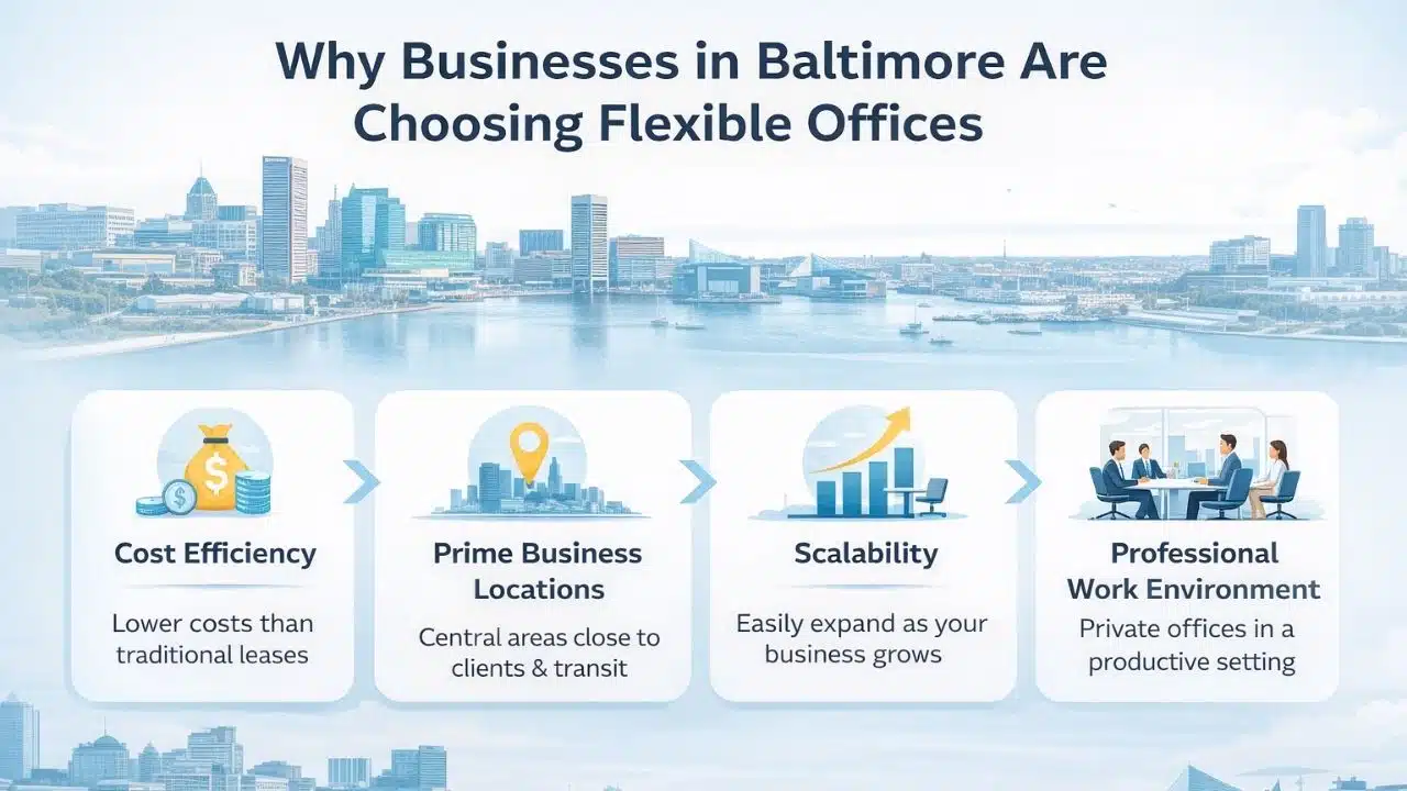 Why Businesses in Baltimore Are Choosing Flexible Offices